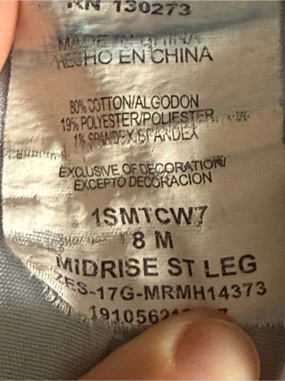 Lee Riders Midrise Straight Denim Jeans Womens Sz 8M